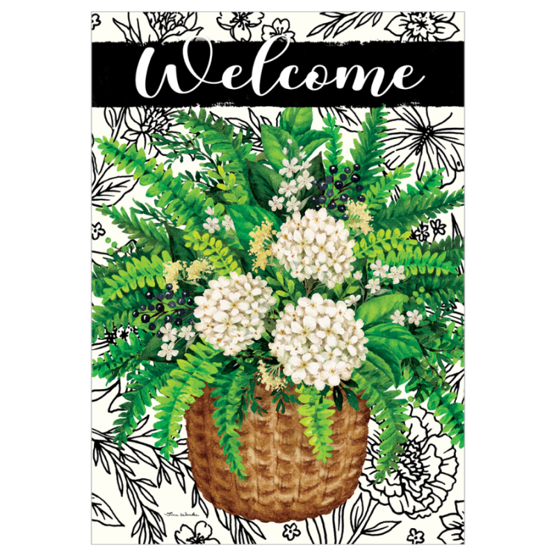 Elegant Fern Garden Flag
