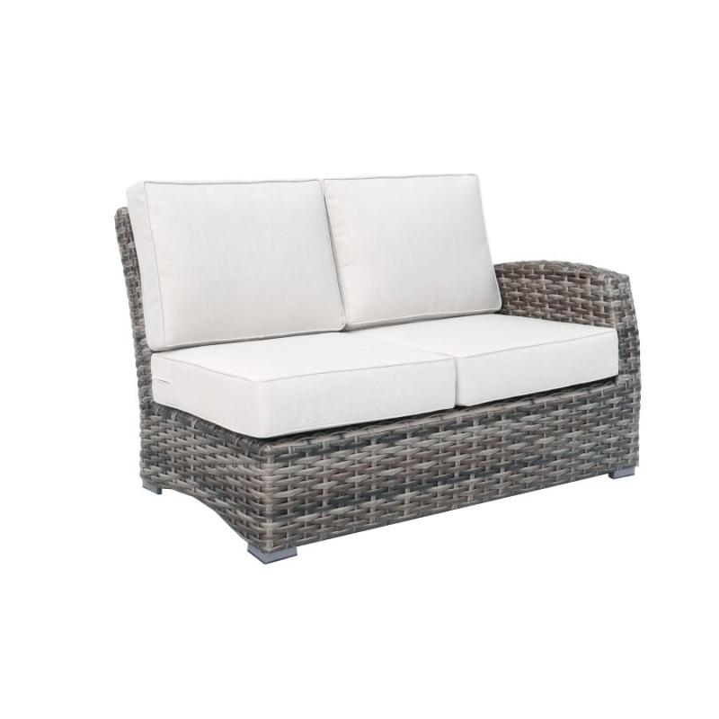 Catalina Silver Oak Left Loveseat