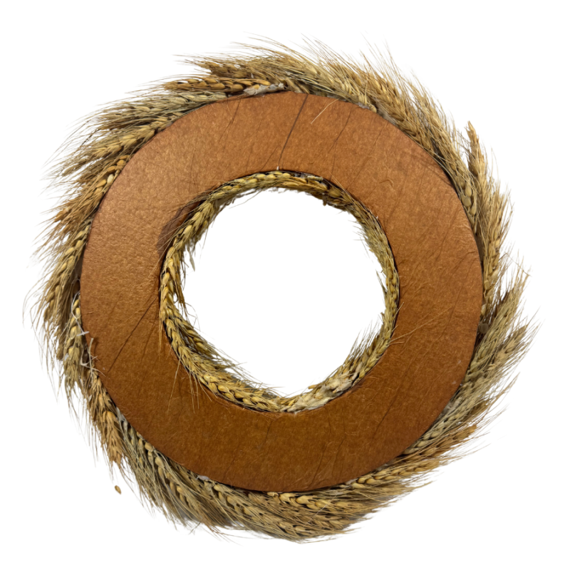 12" Faux Wheat Wreath