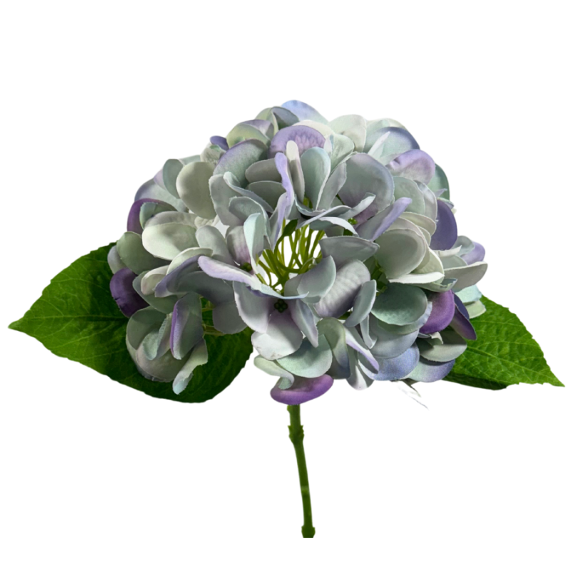 13" Real Touch Hydrangea Pick- Light Blue