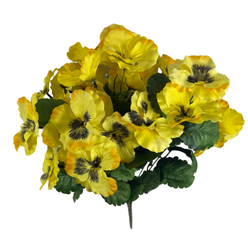18" Pansy Bush- Yellow