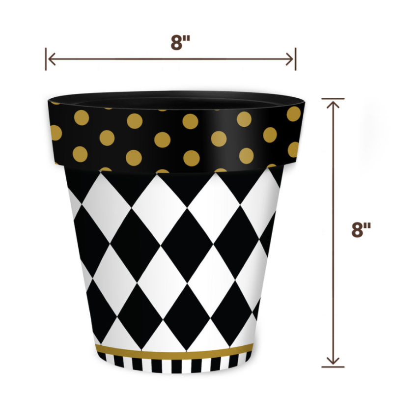 8" Checkerboard Planter