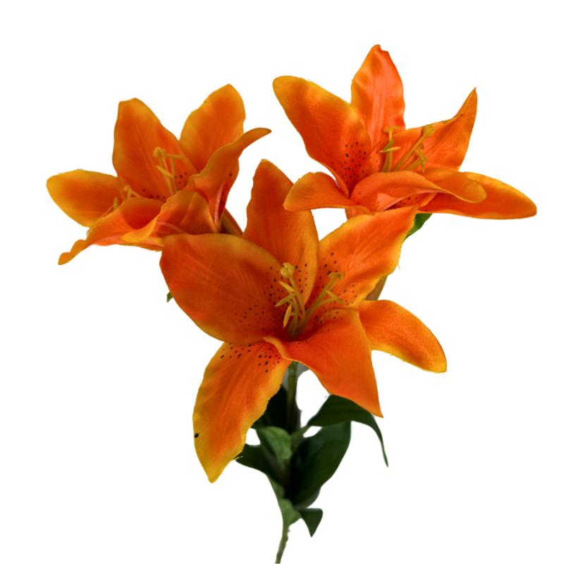 30" Orange Day Lily Spray