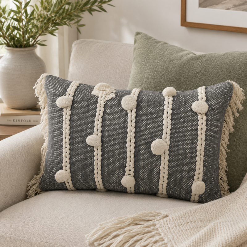 14" x 22" Hand Woven Keaton Indoor Pillow