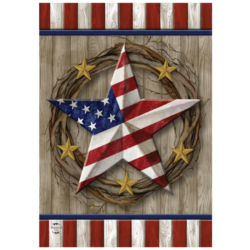 American Barn Star Garden Flag