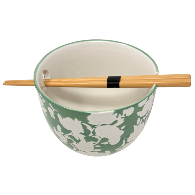 Noodle Bowl w/ Chopsticks - Teal
