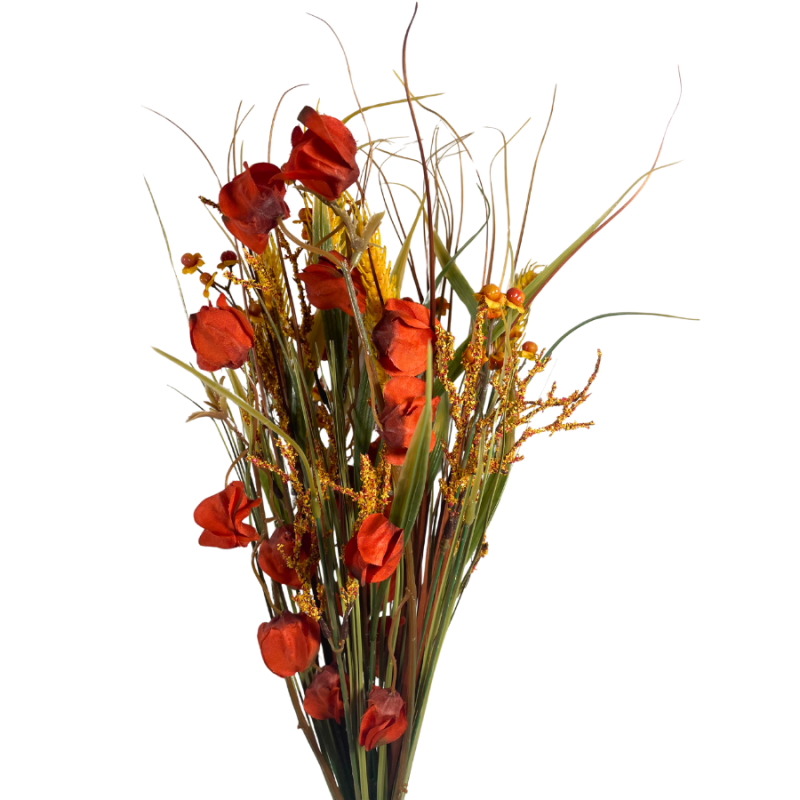 24" Fall Harvest Orange & Yellow Bush