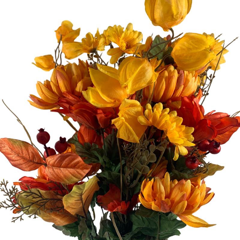 24" Fall Floral Mix Bush