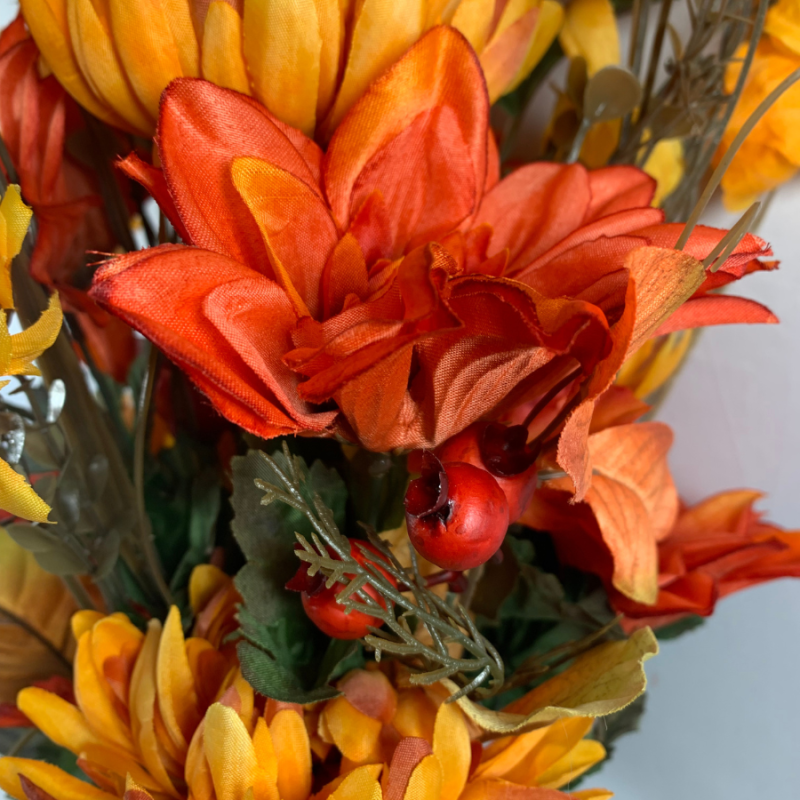24" Fall Floral Mix Bush