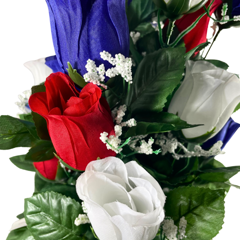 25" Americana Rose & Baby's Breath Bouquet