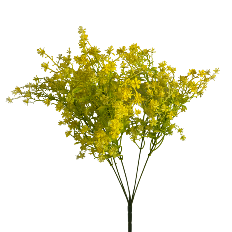 18" Gypsophila Bush- Yellow