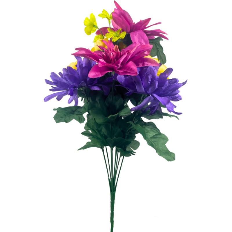 18" Spring Floral Mixed Bush