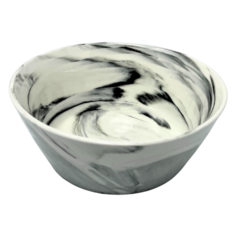 Grey Marble Salad Bowl