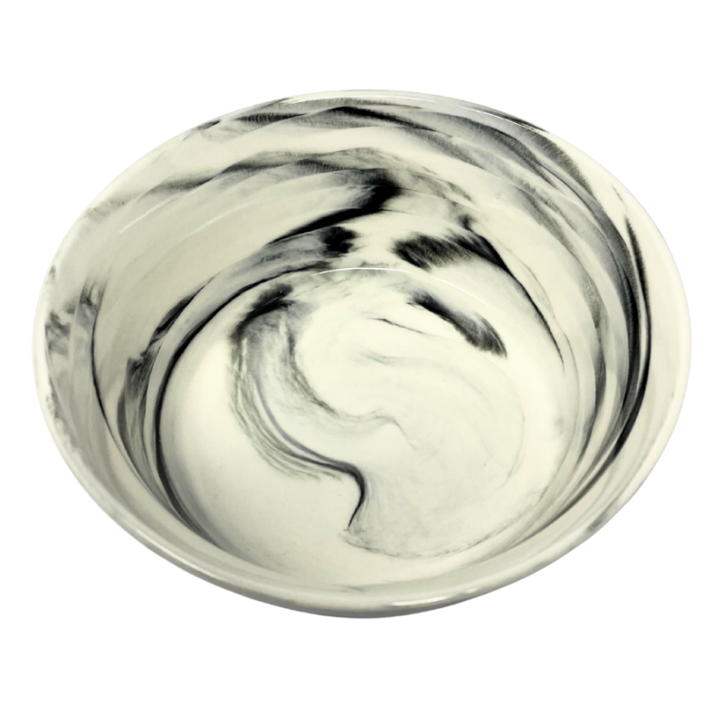 Grey Marble Salad Bowl