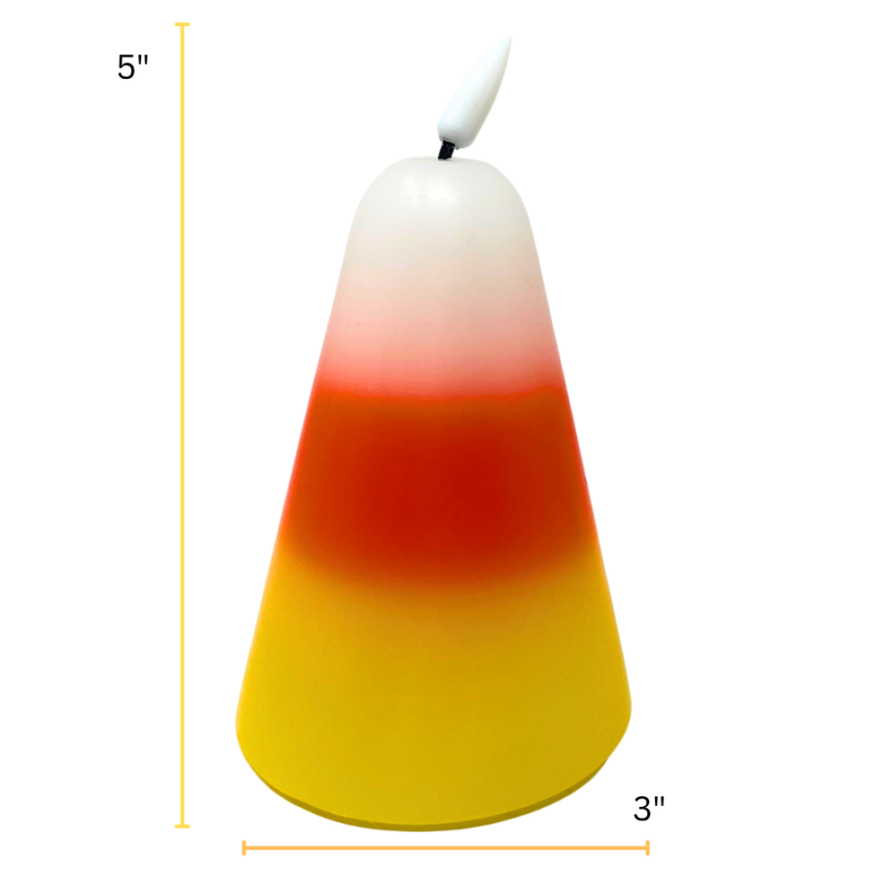 5" Candy Corn LED Candles