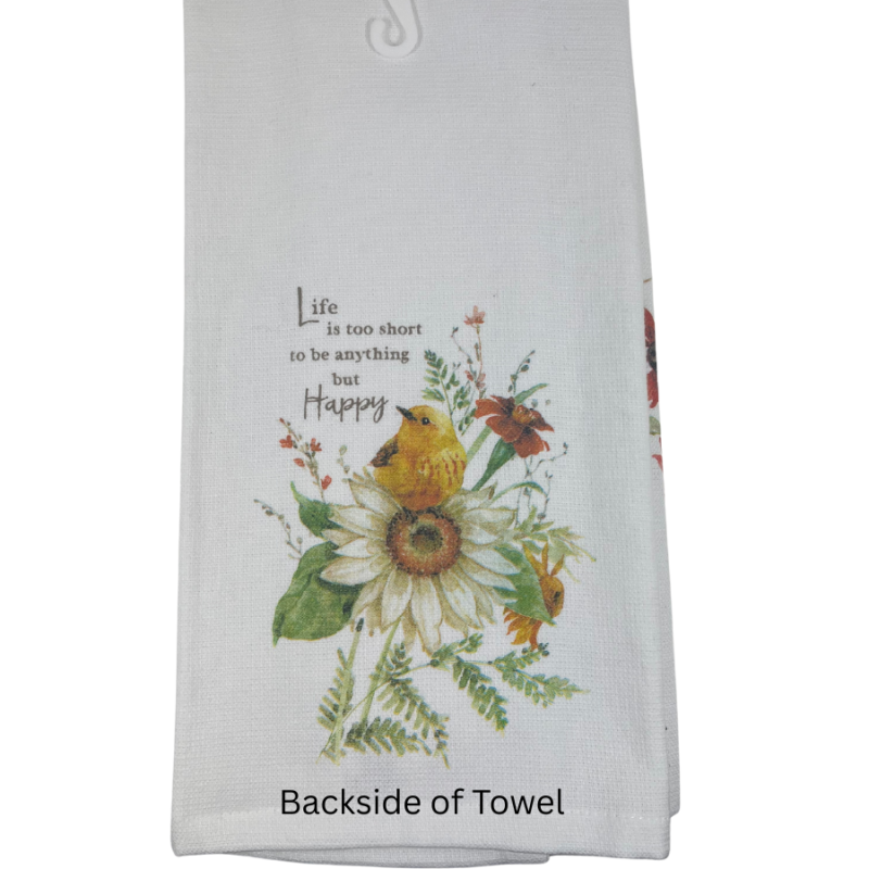 Fall Floral Vase Dual Purpose Kitchen Towel