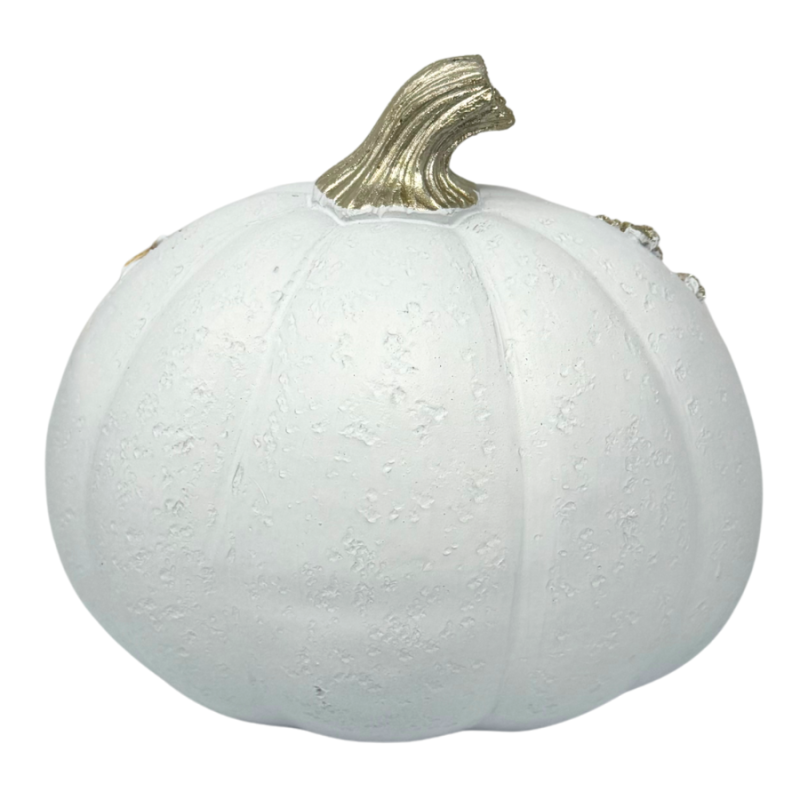 White Resin Coral Pumpkin