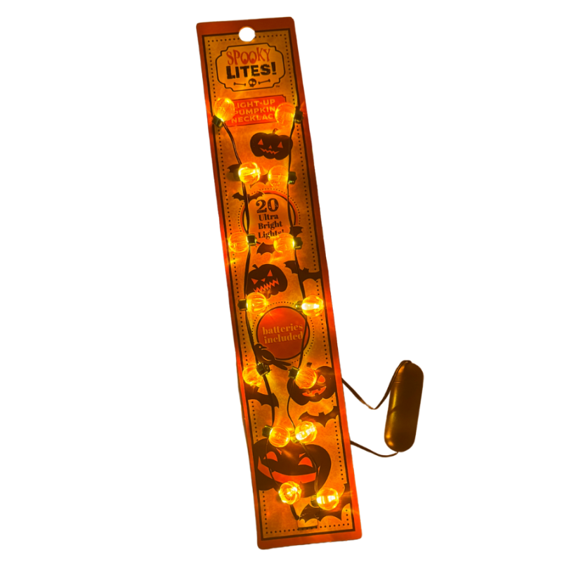 Light-Up Pumpkin Necklace