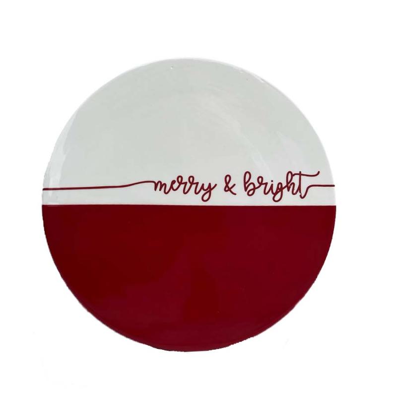 Dipped Trivet - Red Merry & Bright