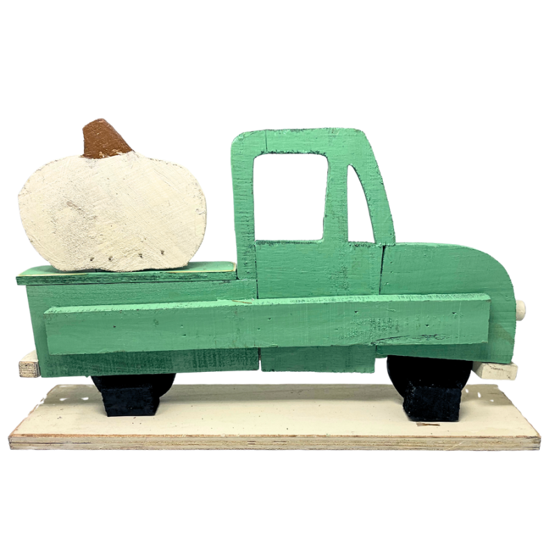 Wooden Truck w/ Pumpkin