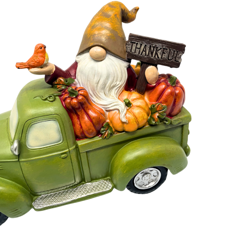 Gnome Harvest Pumpkin Truck – Green
