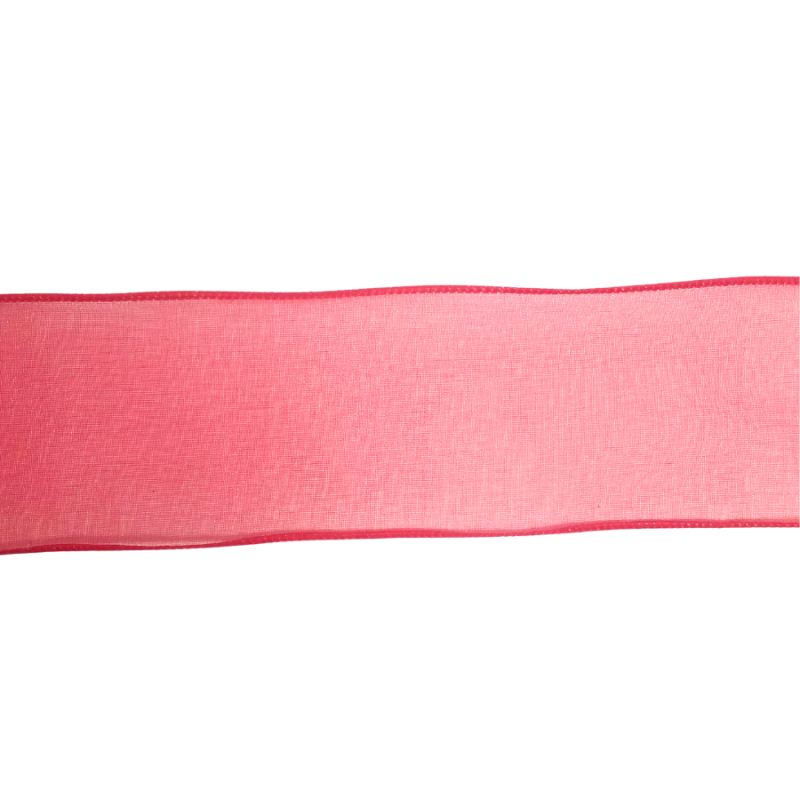 2.5" x 10yd Red Sheer Ribbon