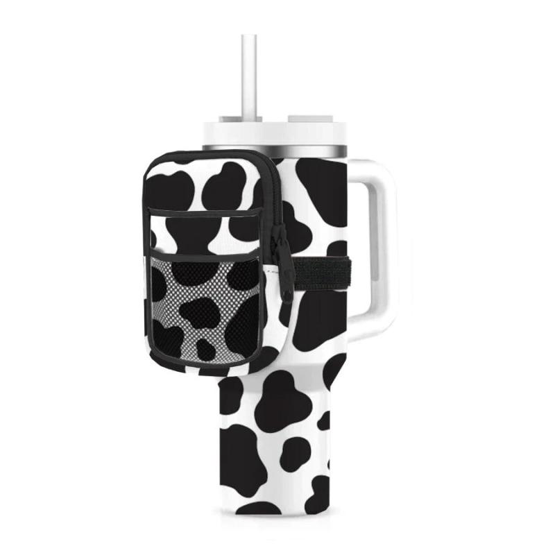 Tumbler Fanny Pack- Cow Print