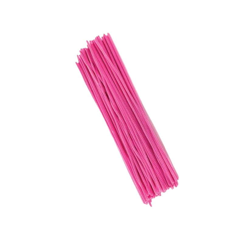 12 Chenille Stems - Pink, Floral Craft Supplies