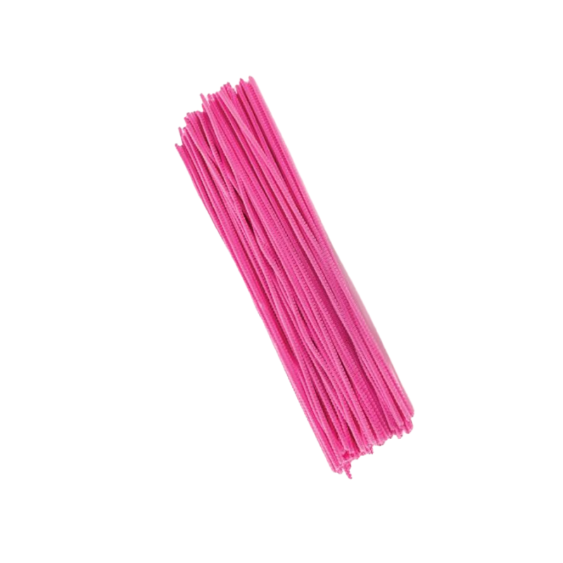 12" Chenille Stems Pink (A) Everyday Crafts Carolina Pottery