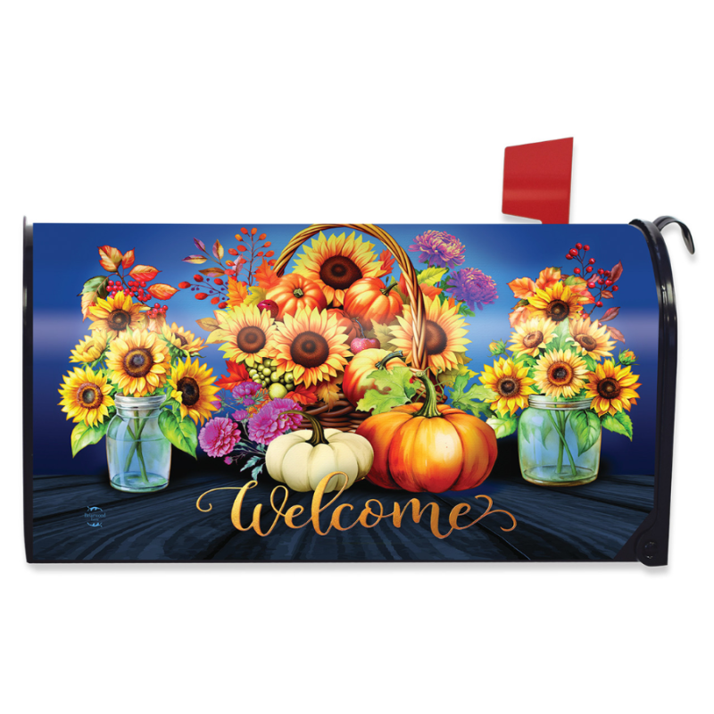 Fall Basket Mailbox Cover