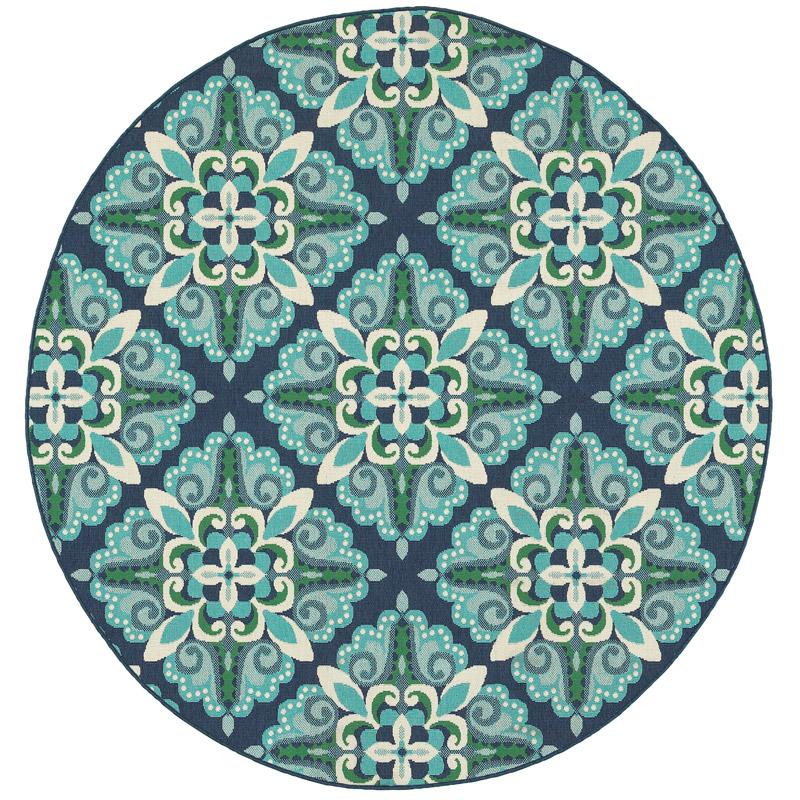 Meridian 2206B Round Outdoor Rug