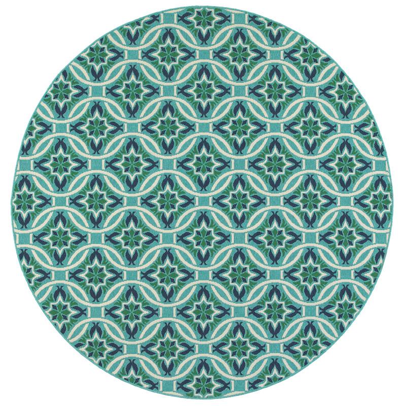 Meridian 5868L Round Outdoor Rug