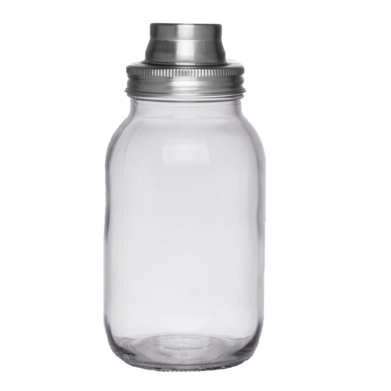 30 oz. Glass 3-Piece Mason Jar Cocktail Shaker