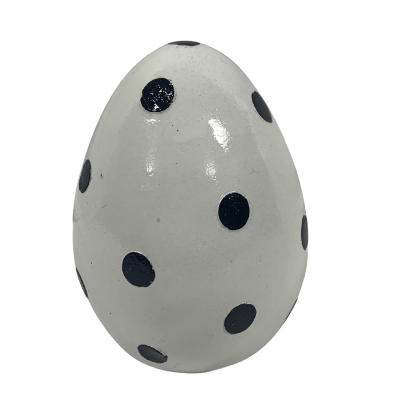 4" Resin Polka Dot Easter Egg