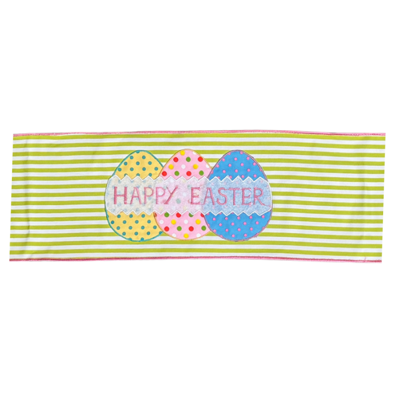 Happy Easter Striped Banner