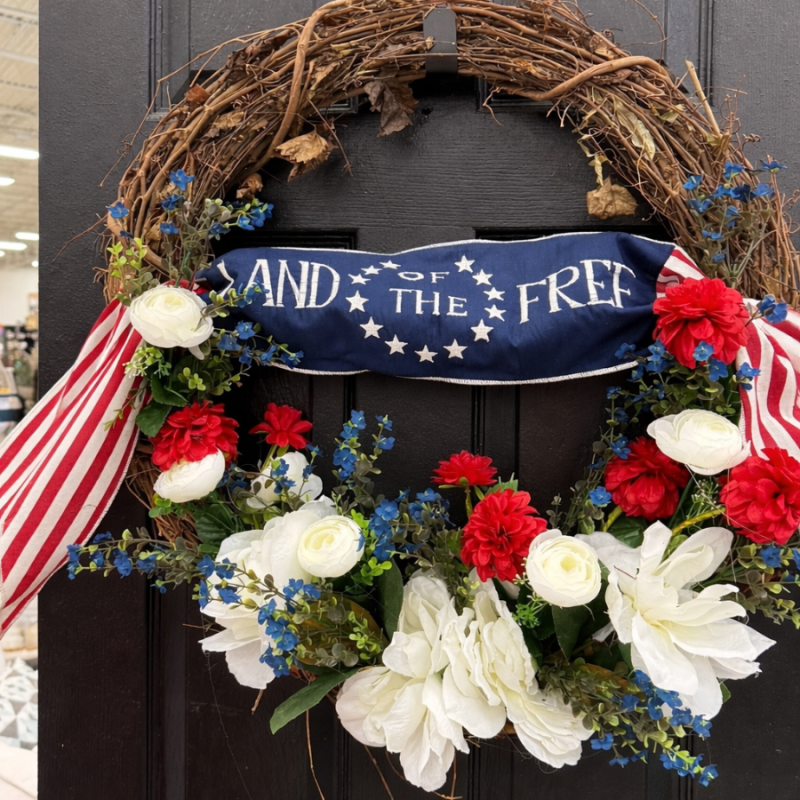 44" Land Of The Free Banner