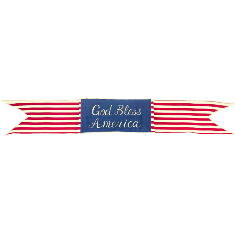 44" God Bless America Stripe Banner