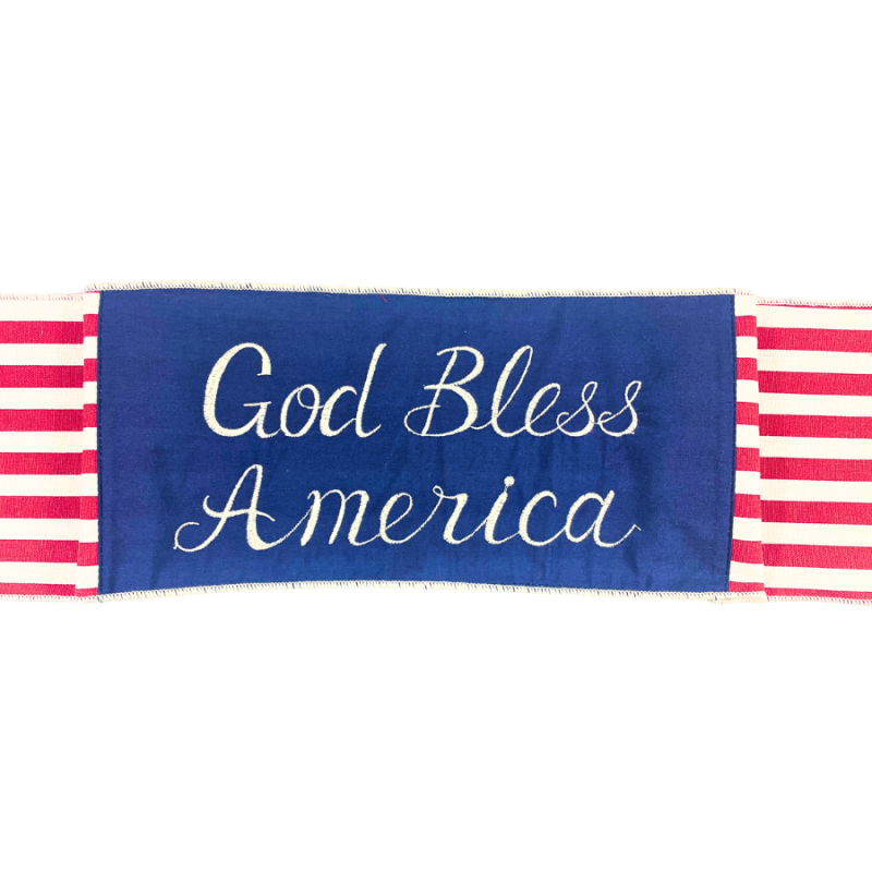 44" God Bless America Stripe Banner