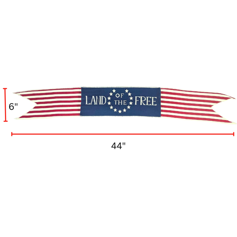 44" Land Of The Free Banner