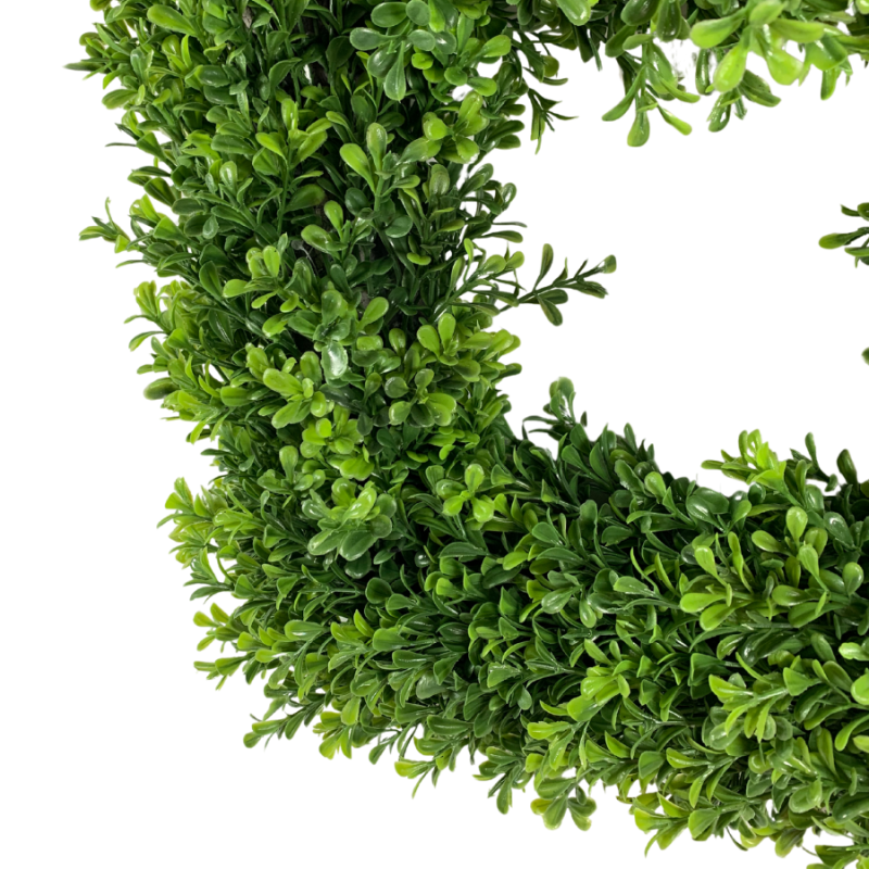 16" Sqaure Boxwood Wreath