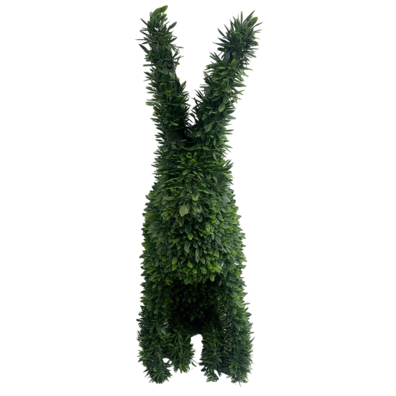 23" Spring UV Boxwood Bunny