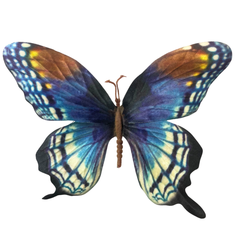 28" Grand Summer Butterfly Spray - Blue