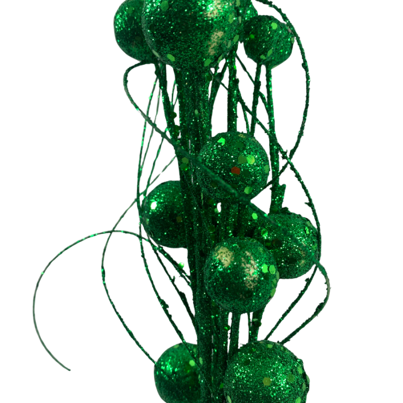 34" Glitter Sequins Wispy Ball Spray