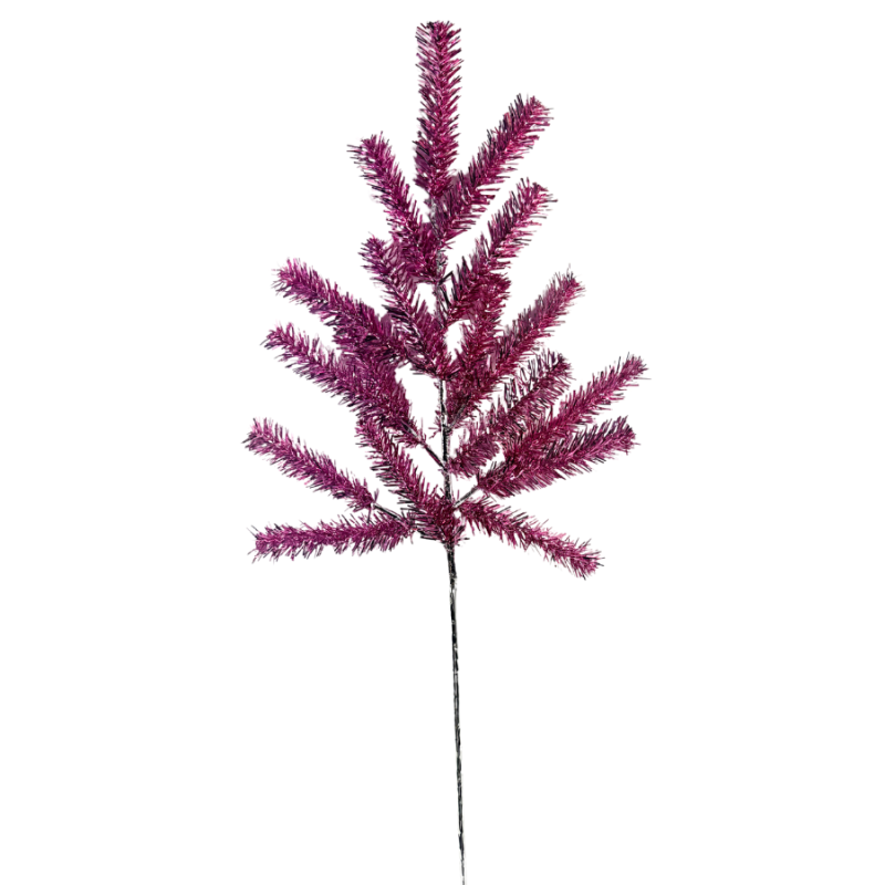 28" Retro Tinsel Spray- Pink