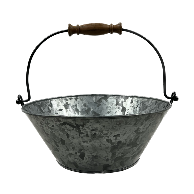 12" Urban Farm Galvanized Serving/Salad Bowl