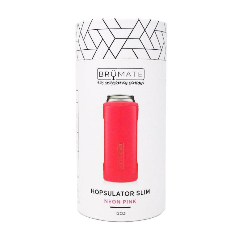Brumate Hopsulator Slim 12 oz - Neon Pink