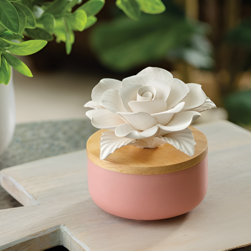 Porcelain Essential Oil Diffuser - Rose