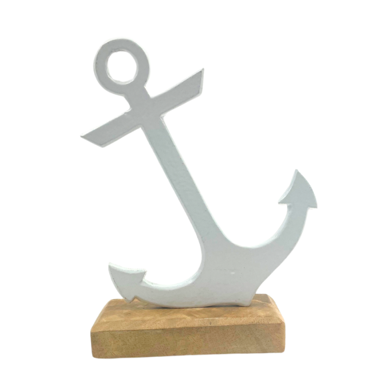 White Anchor Tabletop Decor