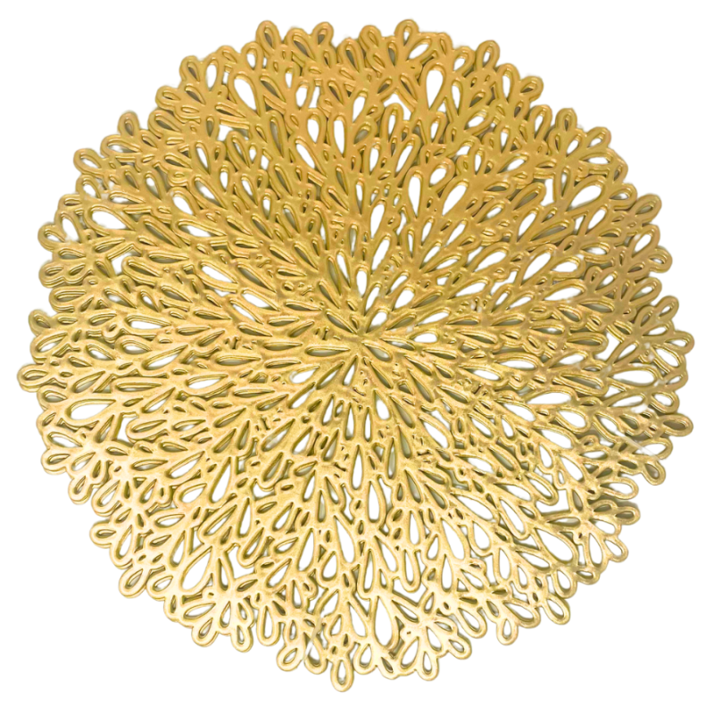 Gold Filigree Placemats - Set of 4
