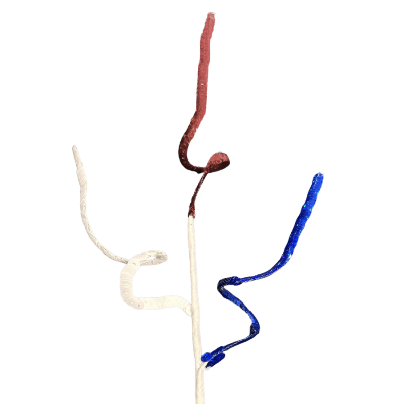 13.5" Curly Patriotic Sequin Pick